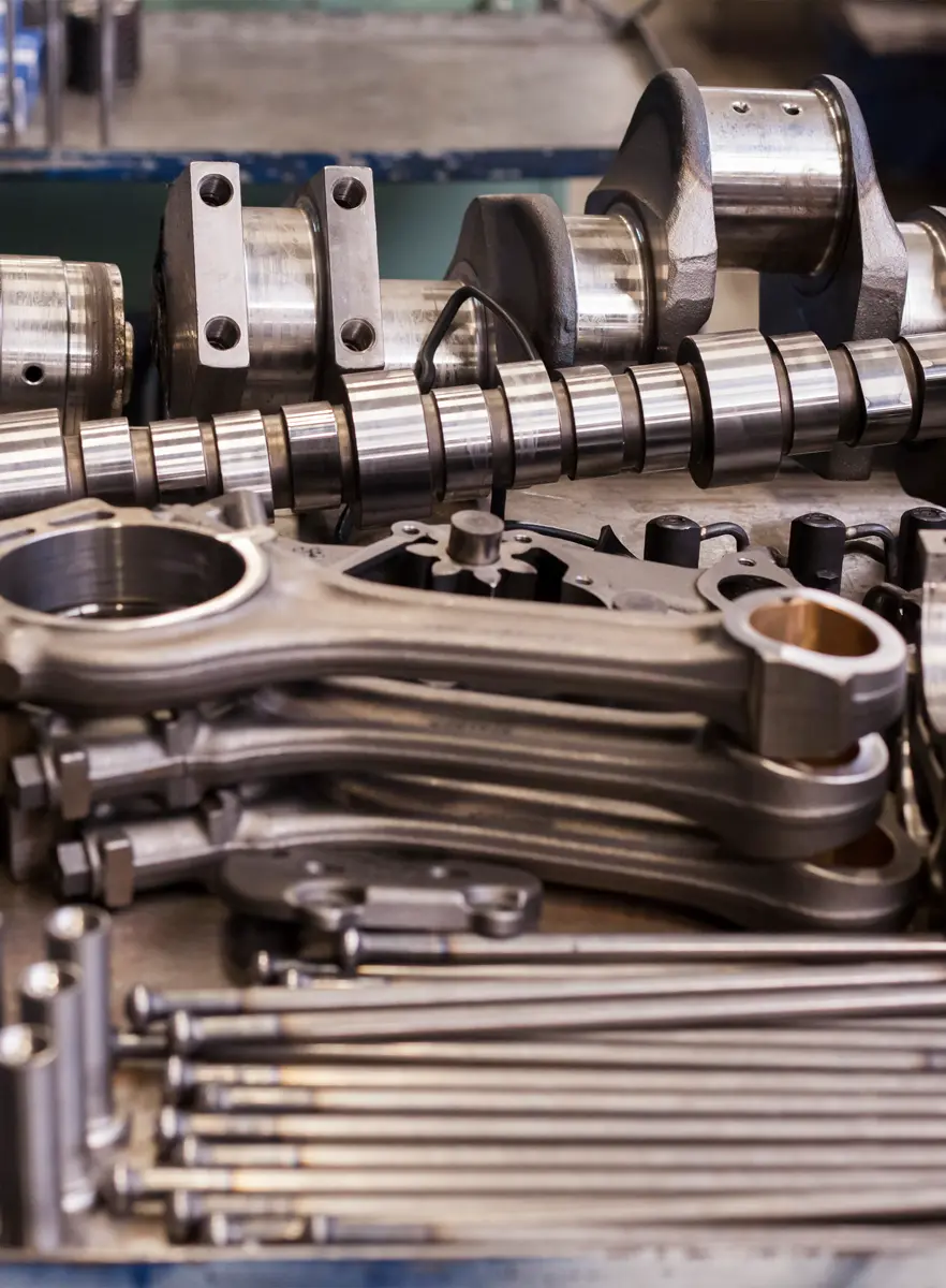 Rebuilt engine parts