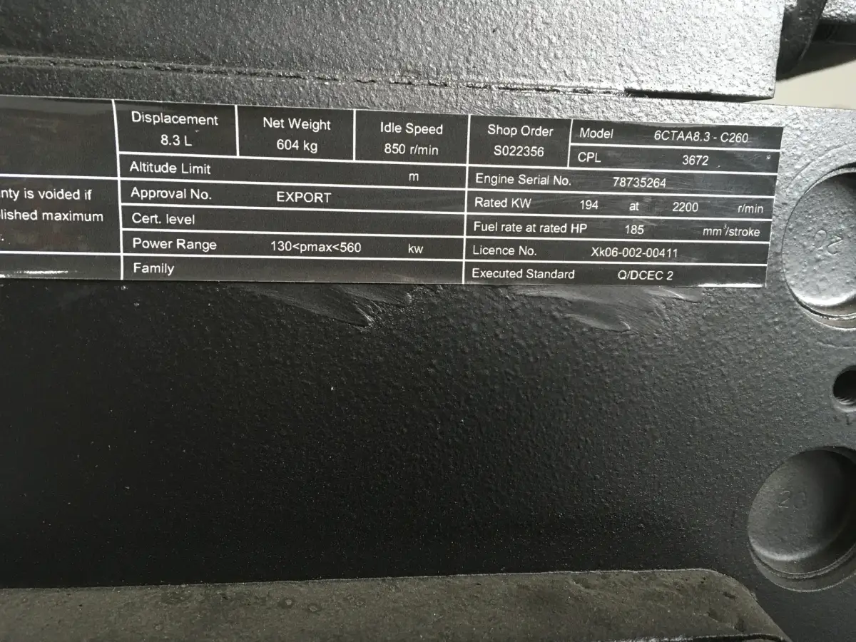 CUMMINS 6CTA 8.3 CPL3672 NEW - Picture 6