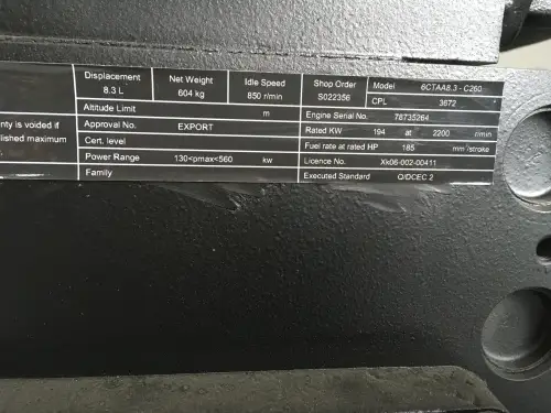 CUMMINS 6CTA 8.3 CPL3672 NEW - Thumb image 6