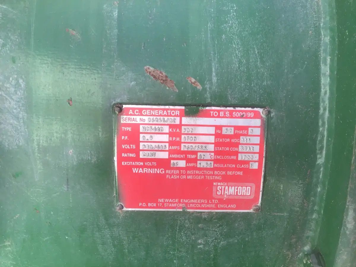 DETROIT DIESEL 12V92 TA GENERATOR 500KVA USED - Picture 8