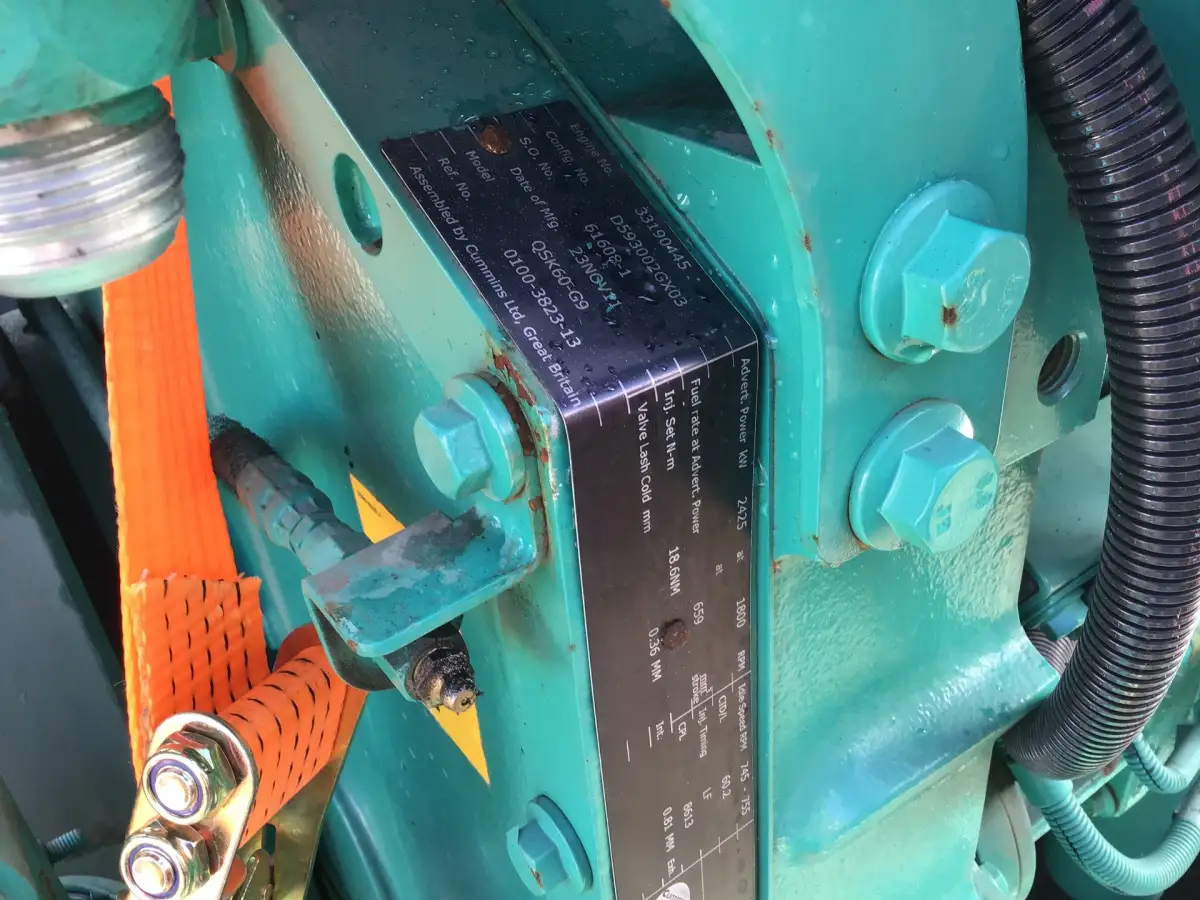 GÉNÉRATEUR CUMMINS QSK60-G9 2813 KVA D'OCCASION - Image 8