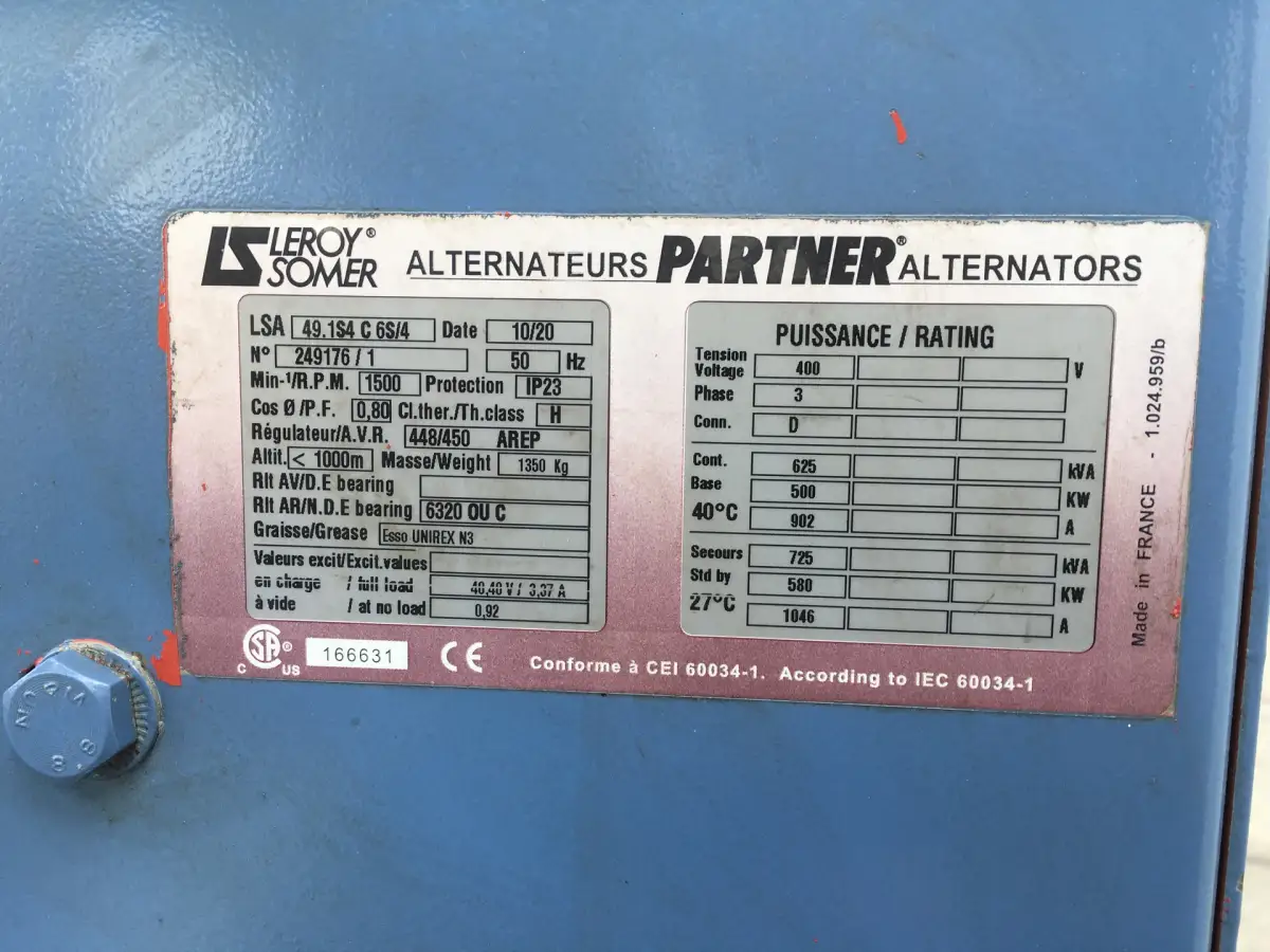 БУ ГЕНЕРАТОР MTU 12V2000G25TB 625KVA - Фото 6