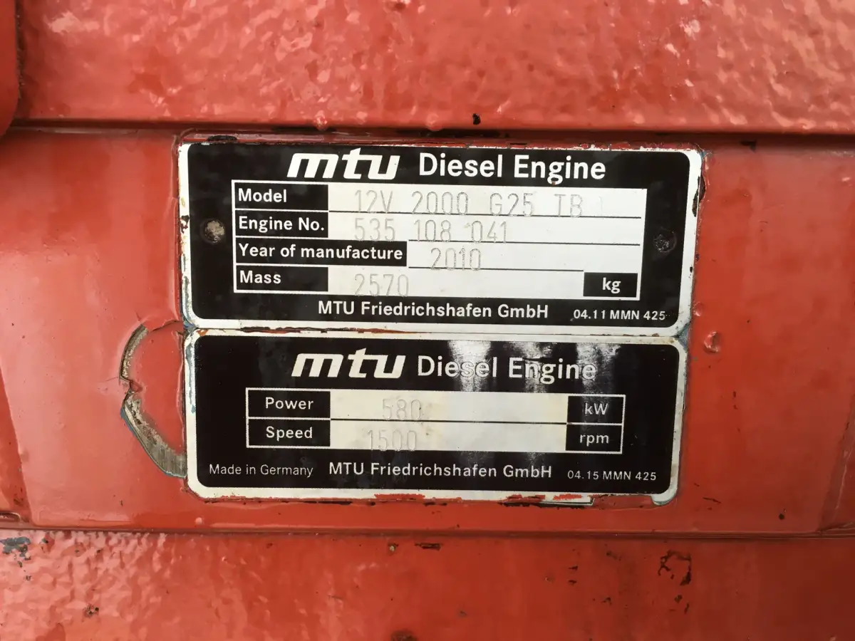 БУ ГЕНЕРАТОР MTU 12V2000G25TB 625KVA - Фото 7
