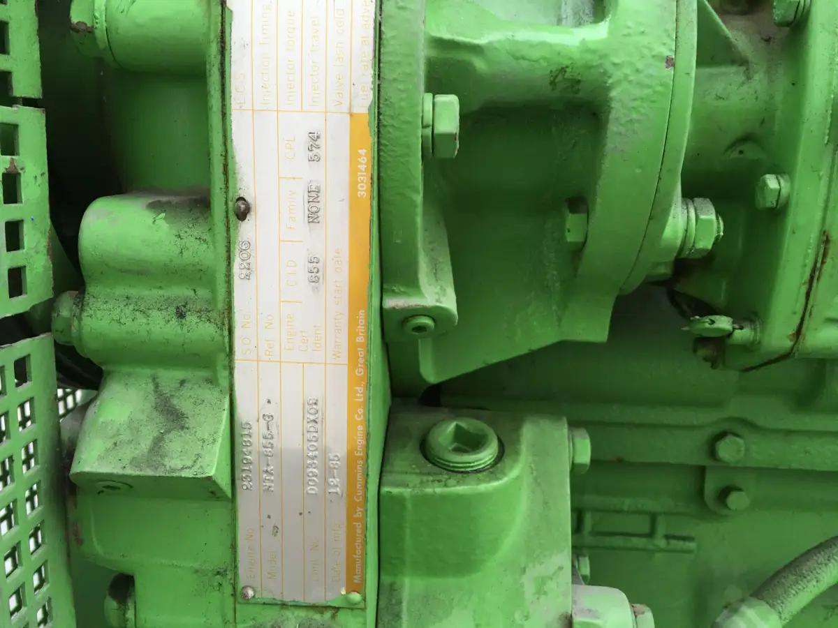 CUMMINS NTA-855-G GENERATOR 275 KVA USED - Picture 7