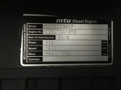 NUEVO MTU 8V1600 G20F - Imagen miniatura 3