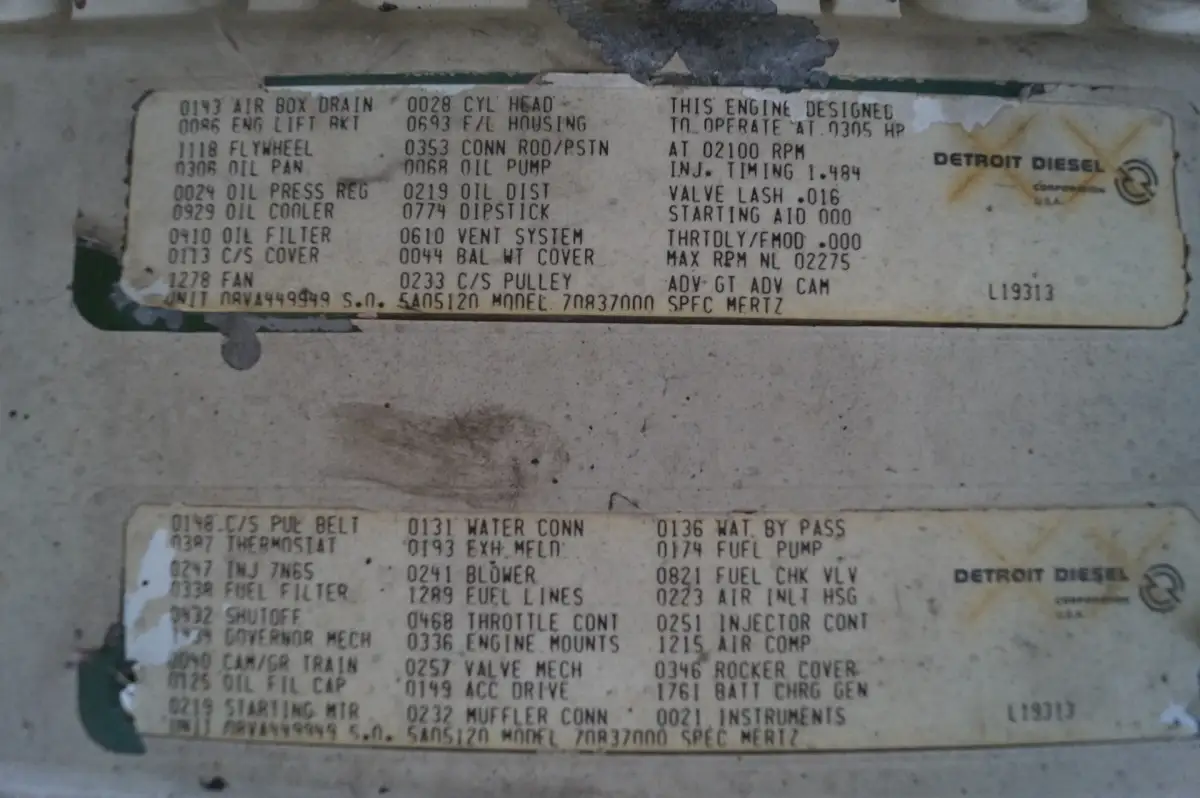 DETROIT DIESEL 8V71N 7083-7000 USED - Picture 5