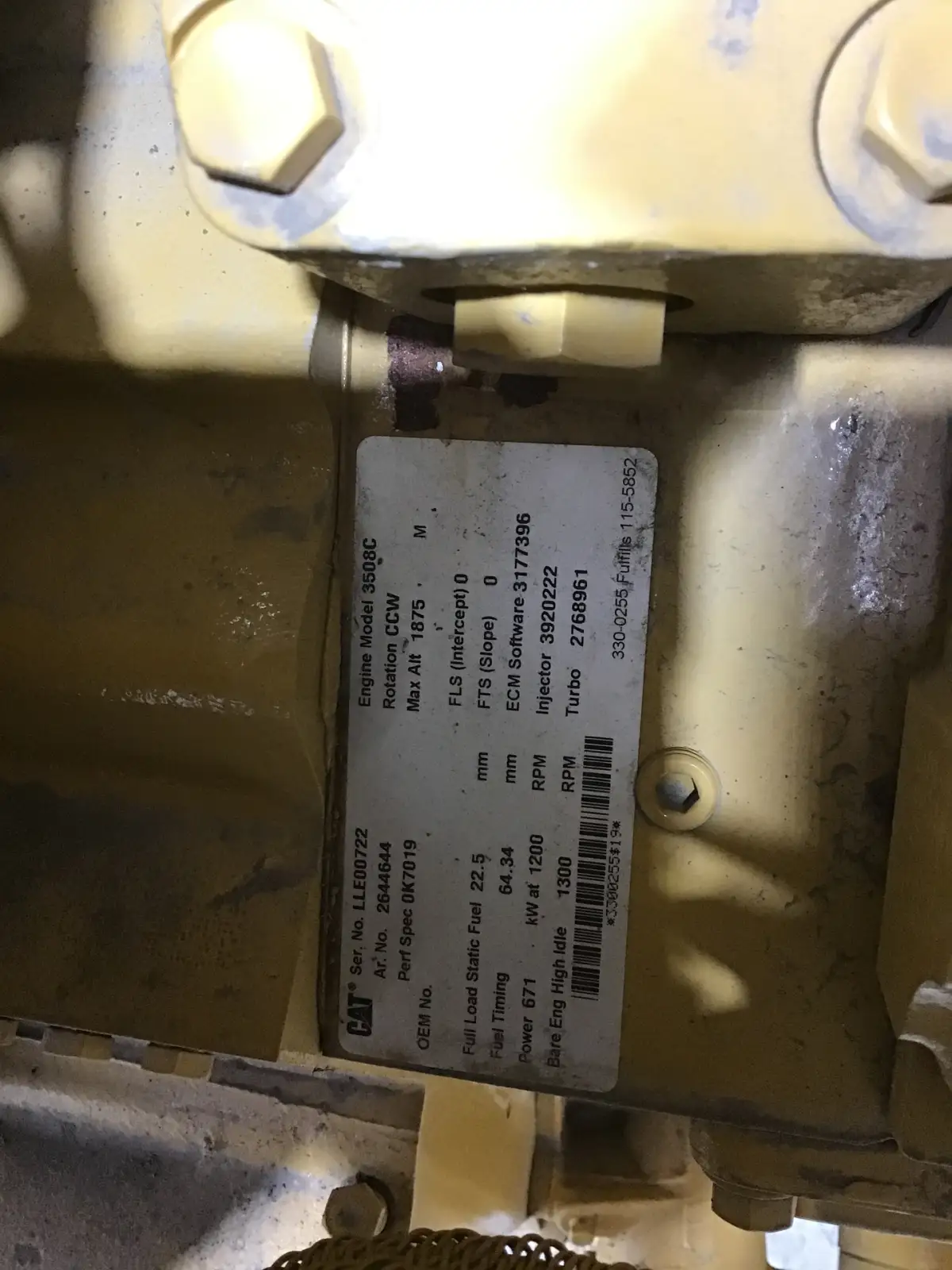 CATERPILLAR 3508C LLE-2644644 NIEUW - Afbeelding 7