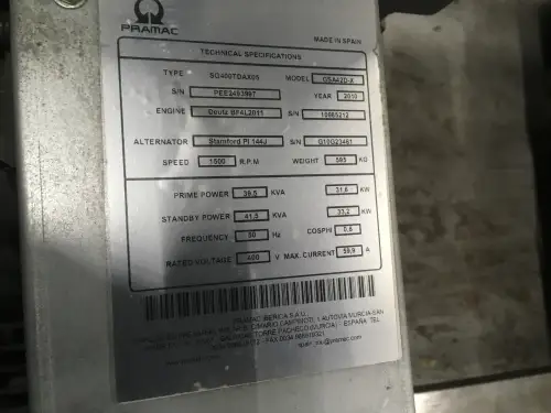 DEUTZ BF4L2011 GENERATOR 40KVA NEW - Thumb image 7