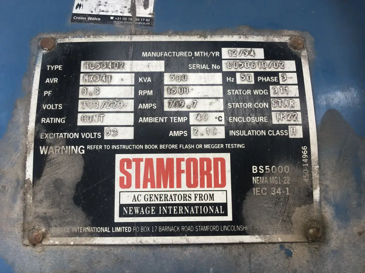 GENERADOR MAN E2842E 500KVA USADO - Imagen 5