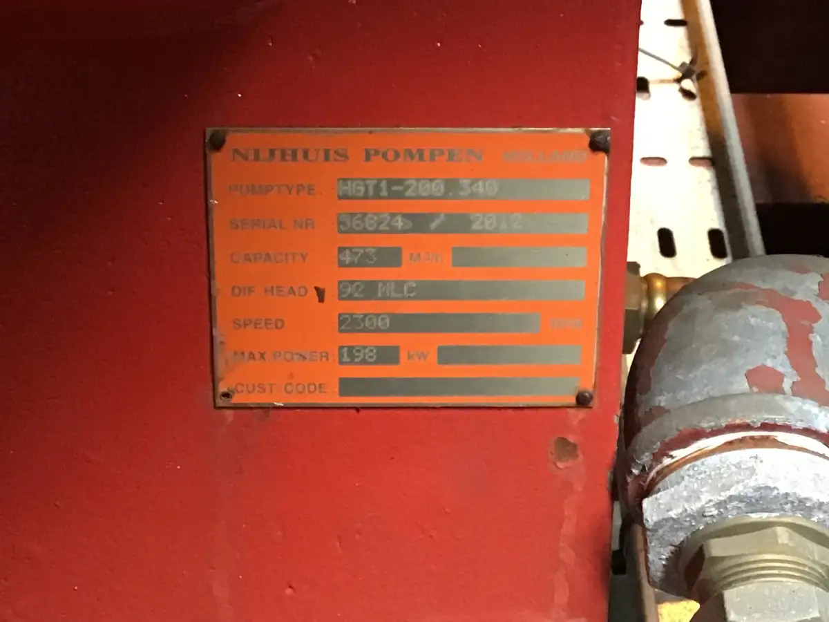 DORMAN 8JT POMP 473 M³/H USED - Picture 4