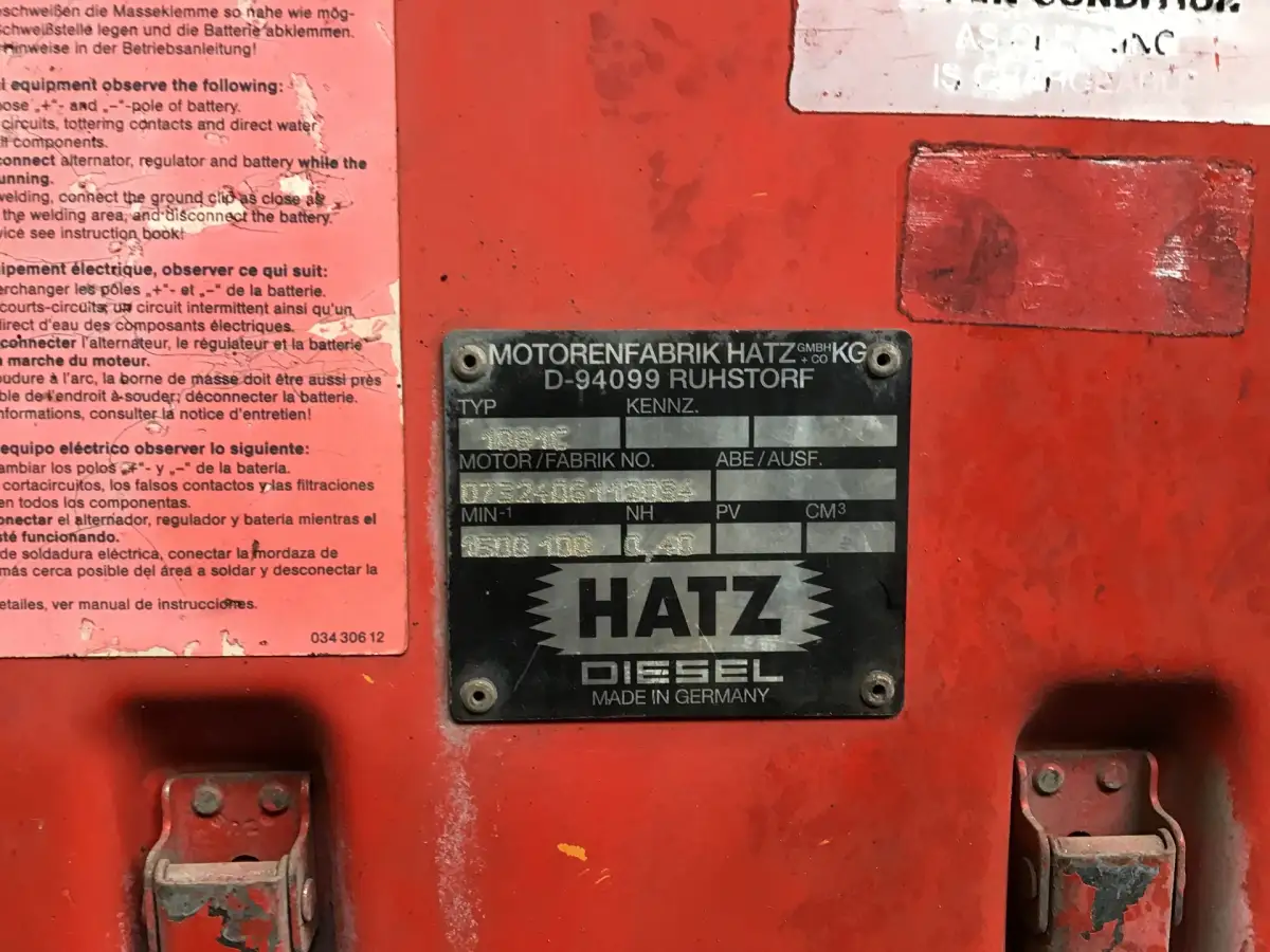 HATZ 1DB1C POMPSET USADO - Imagen 7