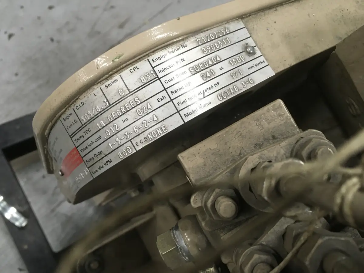CUMMINS 6CTA 8.3-G GENERATOR 175KVA CPL0831 USADO - Imagen 7