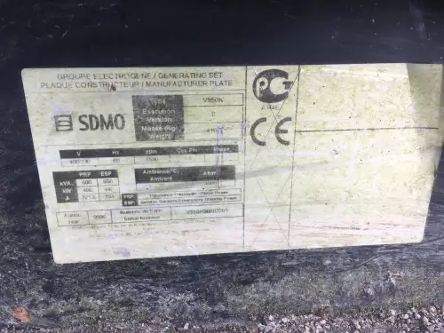 GENERADOR VOLVO V550K 550KVA USADO - Imagen miniatura 5