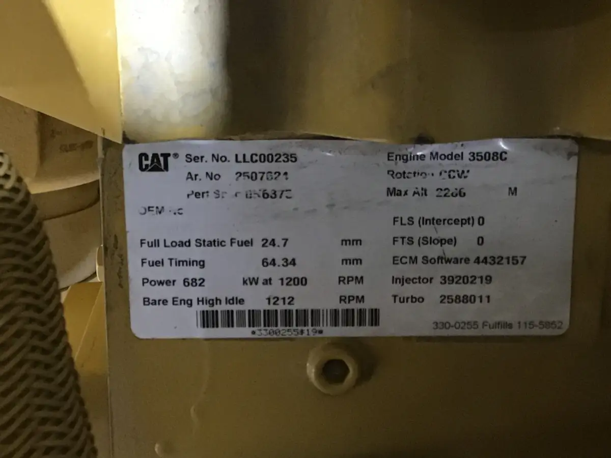 CATERPILLAR 3508C LLC 250-7621 NEUF - Image 7