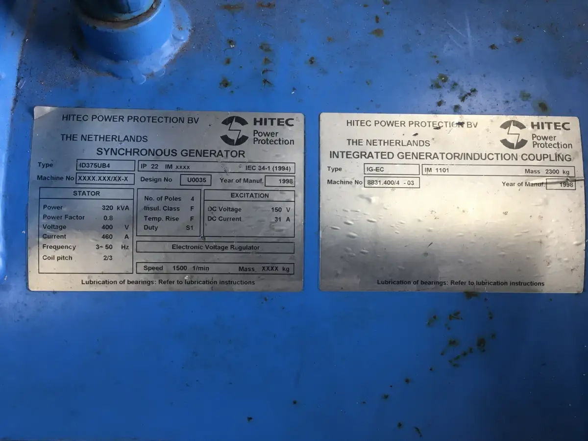 USED DETROIT DIESEL 8V92TA 8083-7405 GENERATOR 320KVA - Picture 8