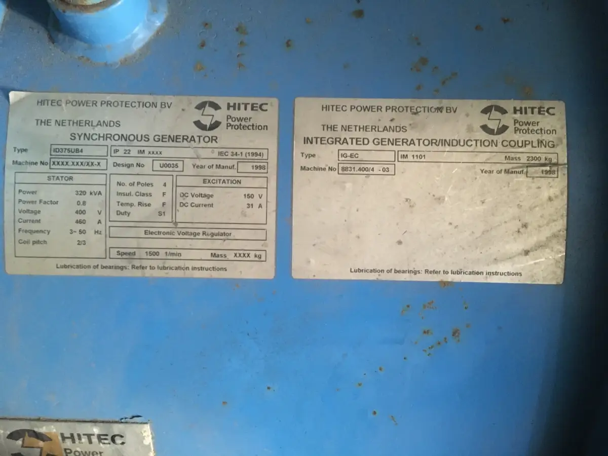USED DETROIT DIESEL 8V92TA 8083-7405 GENERATOR 320KVA - Picture 10