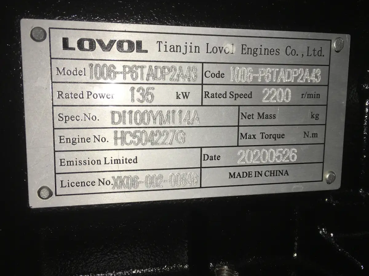 LOVOL 1006-P6TADP2A43 NEW - Picture 6