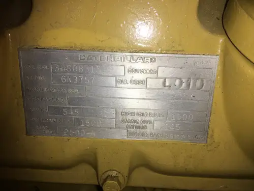 CATERPILLAR 3412 38S GENERATOR 468 KVA USED - Thumb image 8