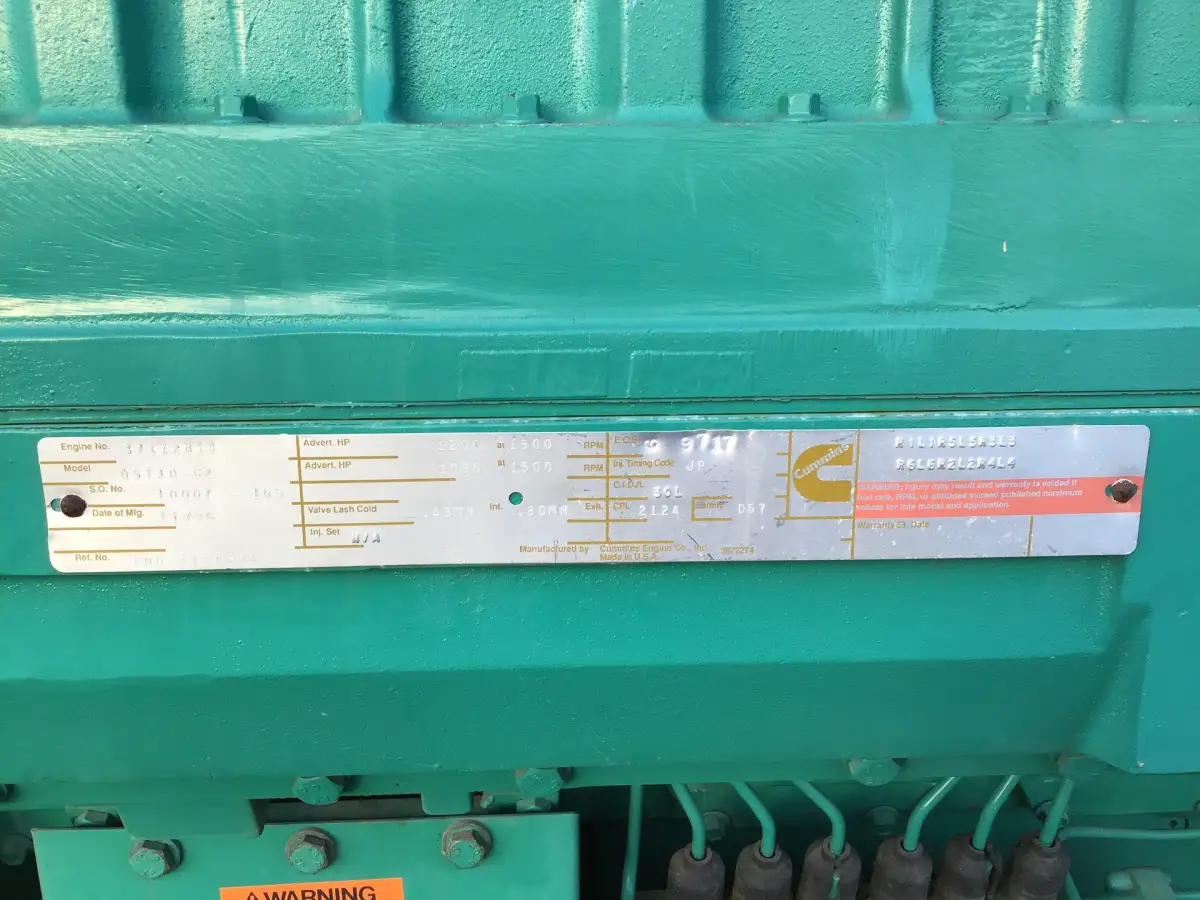CUMMINS QST30-G2 GENERATOR 937,5KVA USED - Picture 4