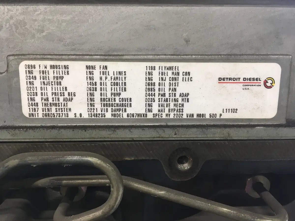 MOTOR DIESEL DETROIT 6067-HVX8 USADO - Imagen 6