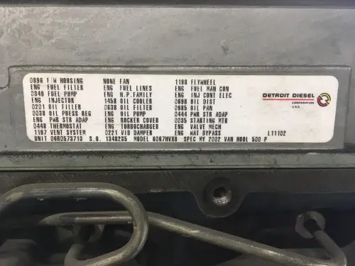 MOTOR DIESEL DETROIT 6067-HVX8 USADO - Imagen miniatura 6