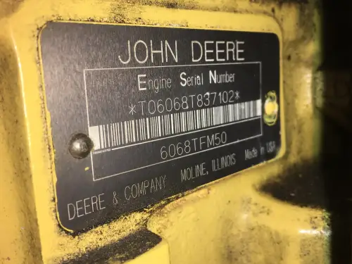 MOTOR JOHN DEERE 6068TFM50 USADO - Imagen miniatura 6