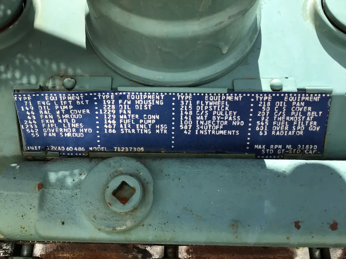 DETROIT DIESEL 12V71 7123-7305 GENERATOR 438KVA USED - Picture 5