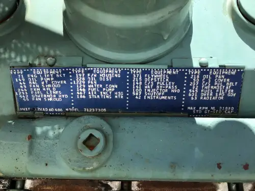 DETROIT DIESEL 12V71 7123-7305 GENERATOR 438KVA USED - Thumb image 5