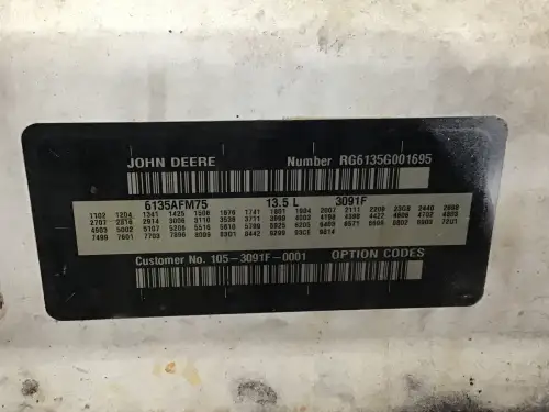 JOHN DEERE 6135AFM75 CORE - Миниатюра 6