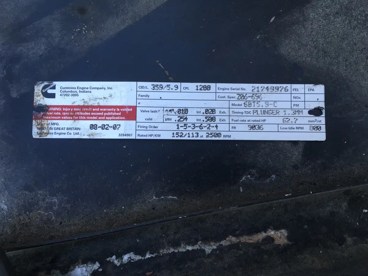 CUMMINS 6BT5.9 GENERATOR 90 KVA USED - Picture 10