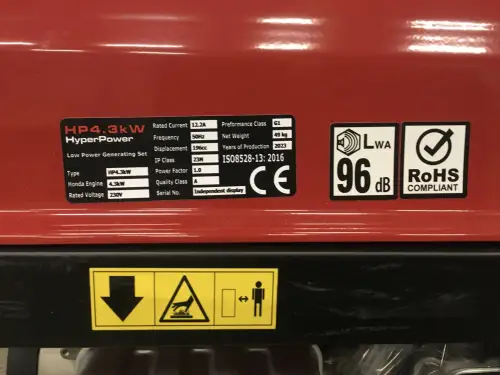 HONDA HP 4.3KW GENERATOR NIEUW - Miniatuur afbeelding 7
