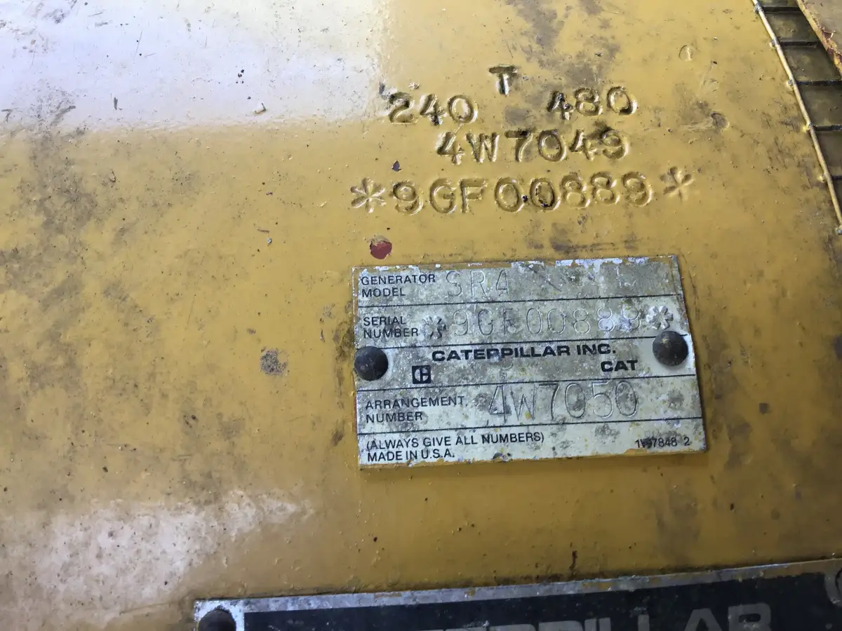 CATERPILLAR 3406B GENERATOR 320 KVA USED - Picture 13