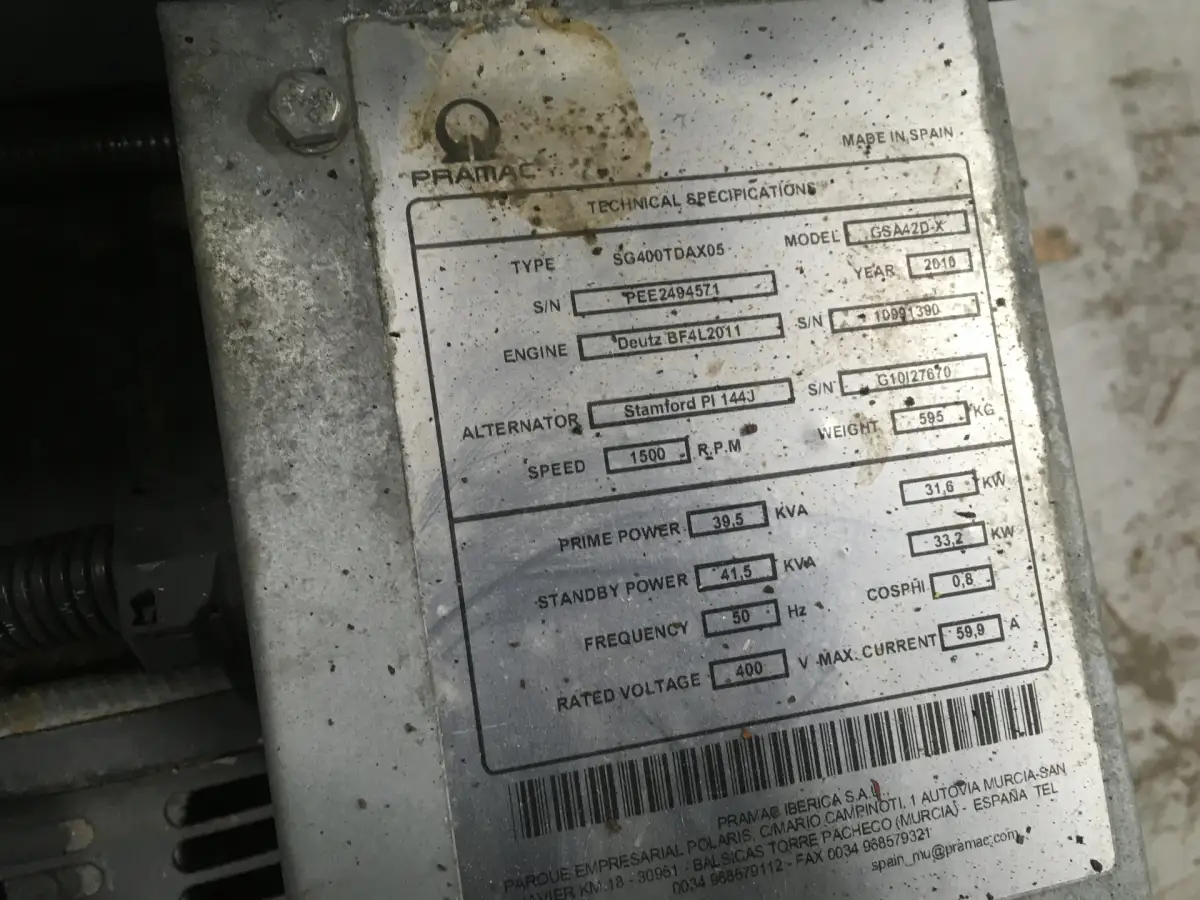 DEUTZ BF4L2011 GENERATOR 40KVA NEU – Bild 6