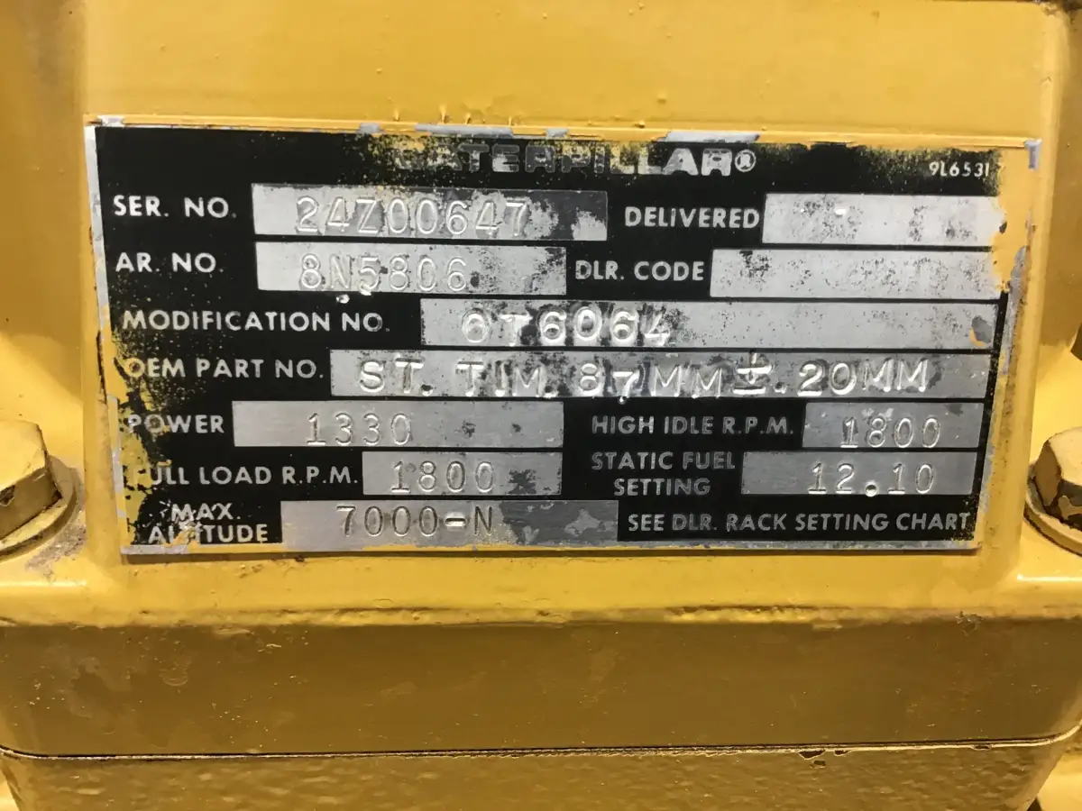 CATERPILLAR 3512 24Z 8N-5806 GENERATOR 850 KVA GEBRAUCHT – Bild 8