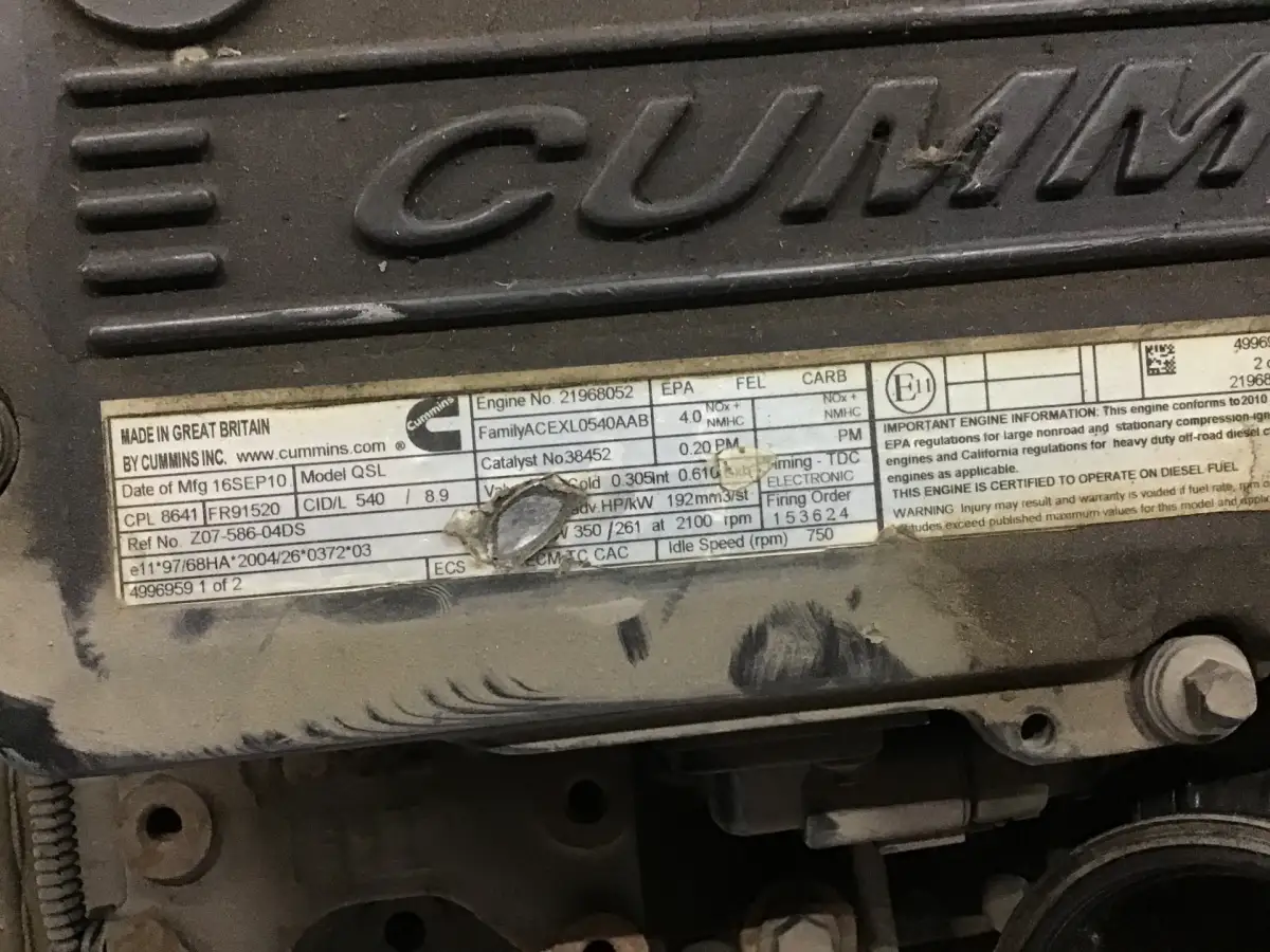 CUMMINS QSL9 CPL8641 GEBRUIKT - Afbeelding 6