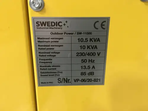 SWEDIC SW-11500 GENERADOR 10KVA NUEVO - Imagen miniatura 8