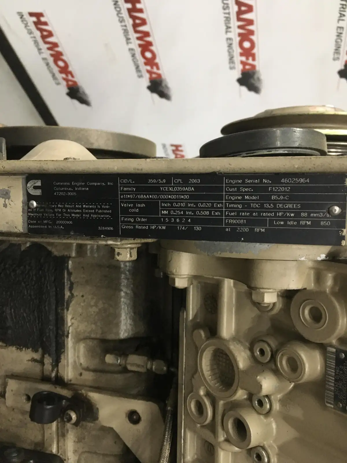 CUMMINS 6BTA5.9C CPL2063 CORE - Imagen 6