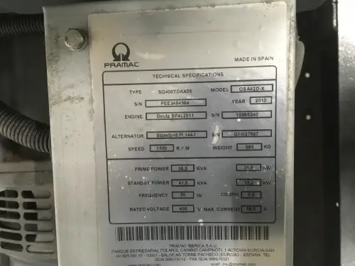 DEUTZ BF4L2011 ГЕНЕРАТОР 40KVA НОВЫЙ - Миниатюра 6