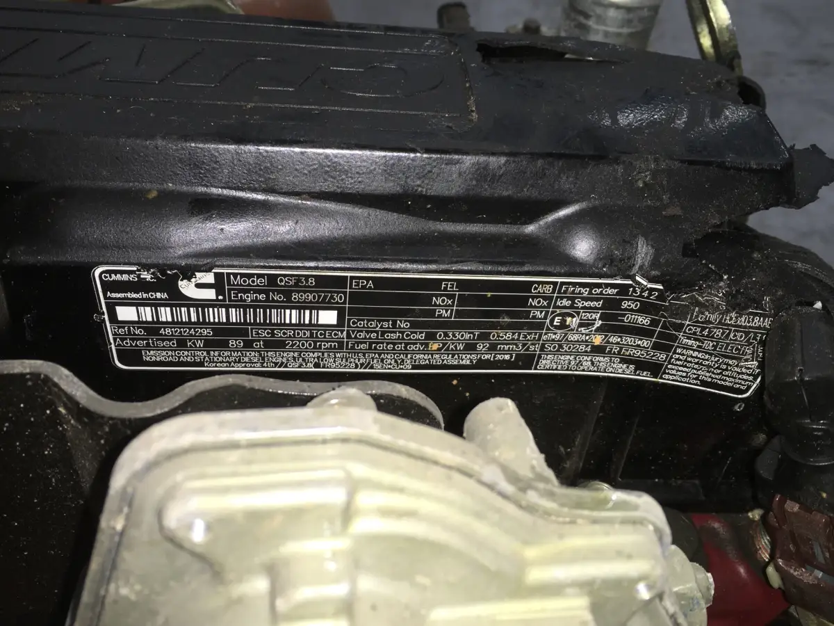 CUMMINS QSF 3.8 CPL4787 USED - Picture 6