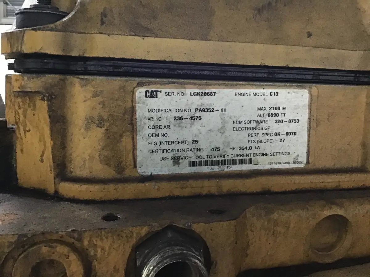 CATERPILLAR C13 LGK-2364575 USED - Picture 6