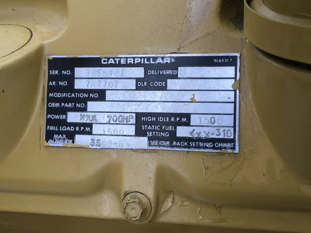GÉNÉRATEUR CATERPILLAR 3412 PC 38S 625KVA D'OCCASION - Image 5