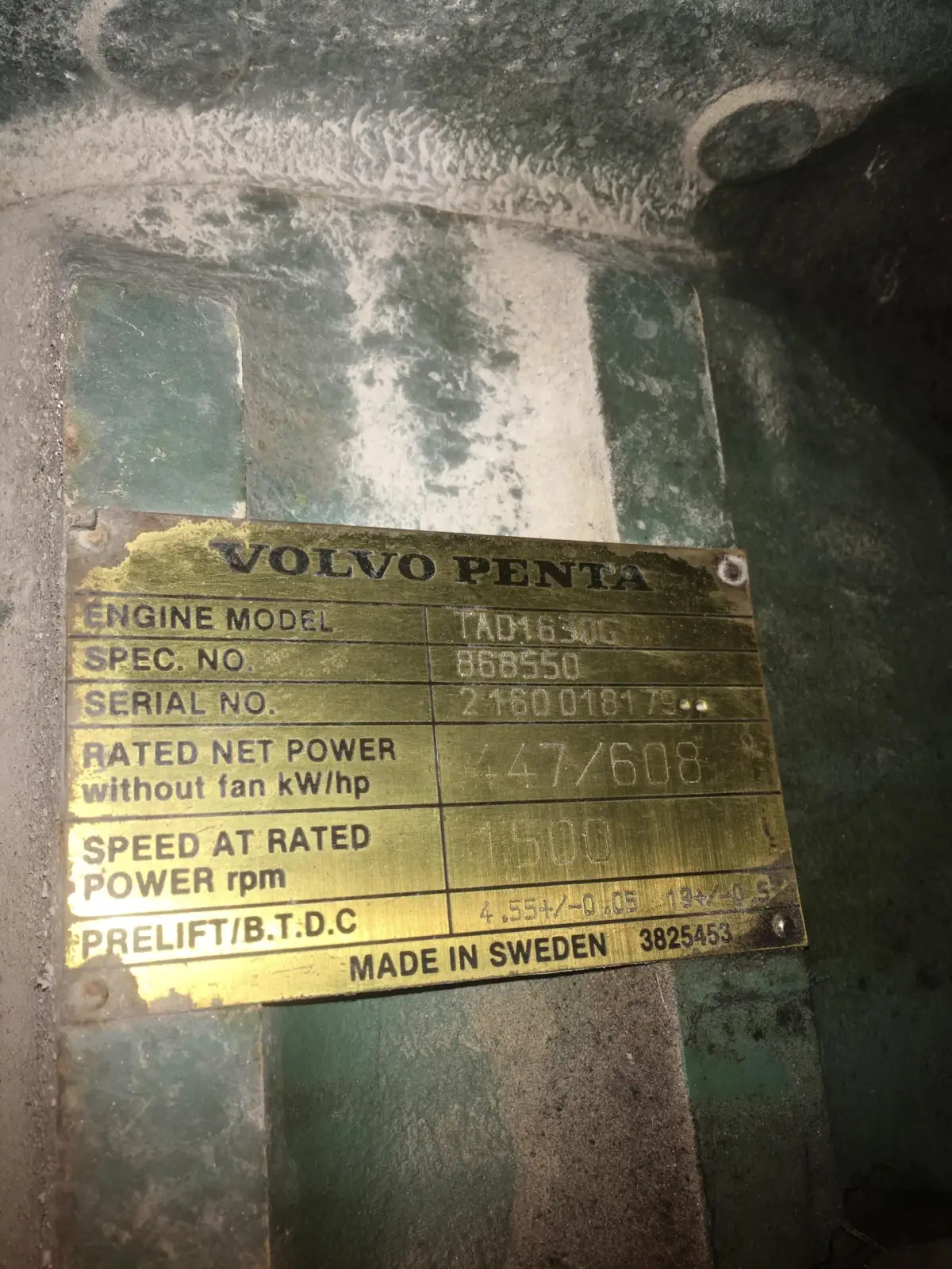 VOLVO TAD1630G GENERATOR 520KVA USADO - Imagen 7
