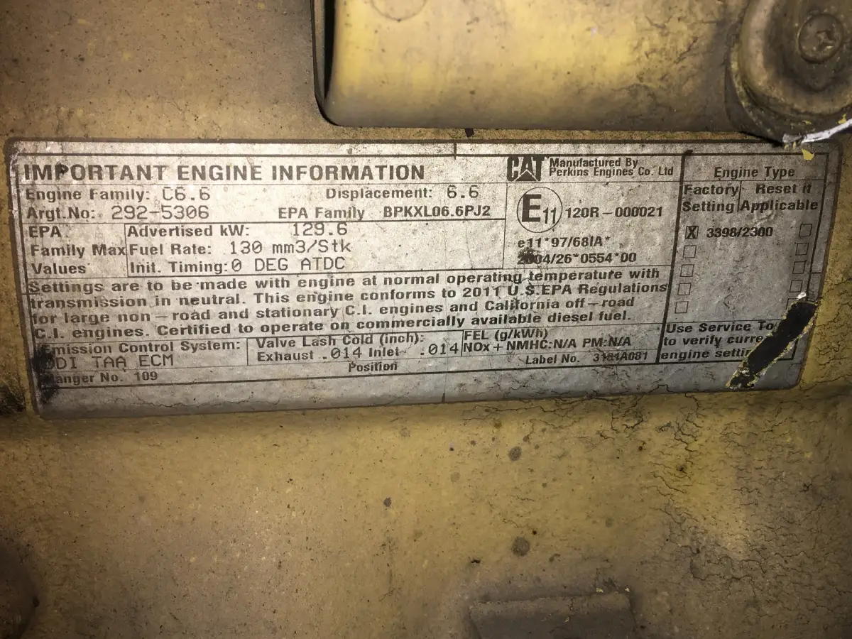 CATERPILLAR C6.6 C6E-2925306 USED - Picture 6