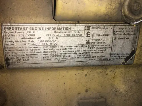 CATERPILLAR C6.6 C6E-2925306 USED - Thumb image 6