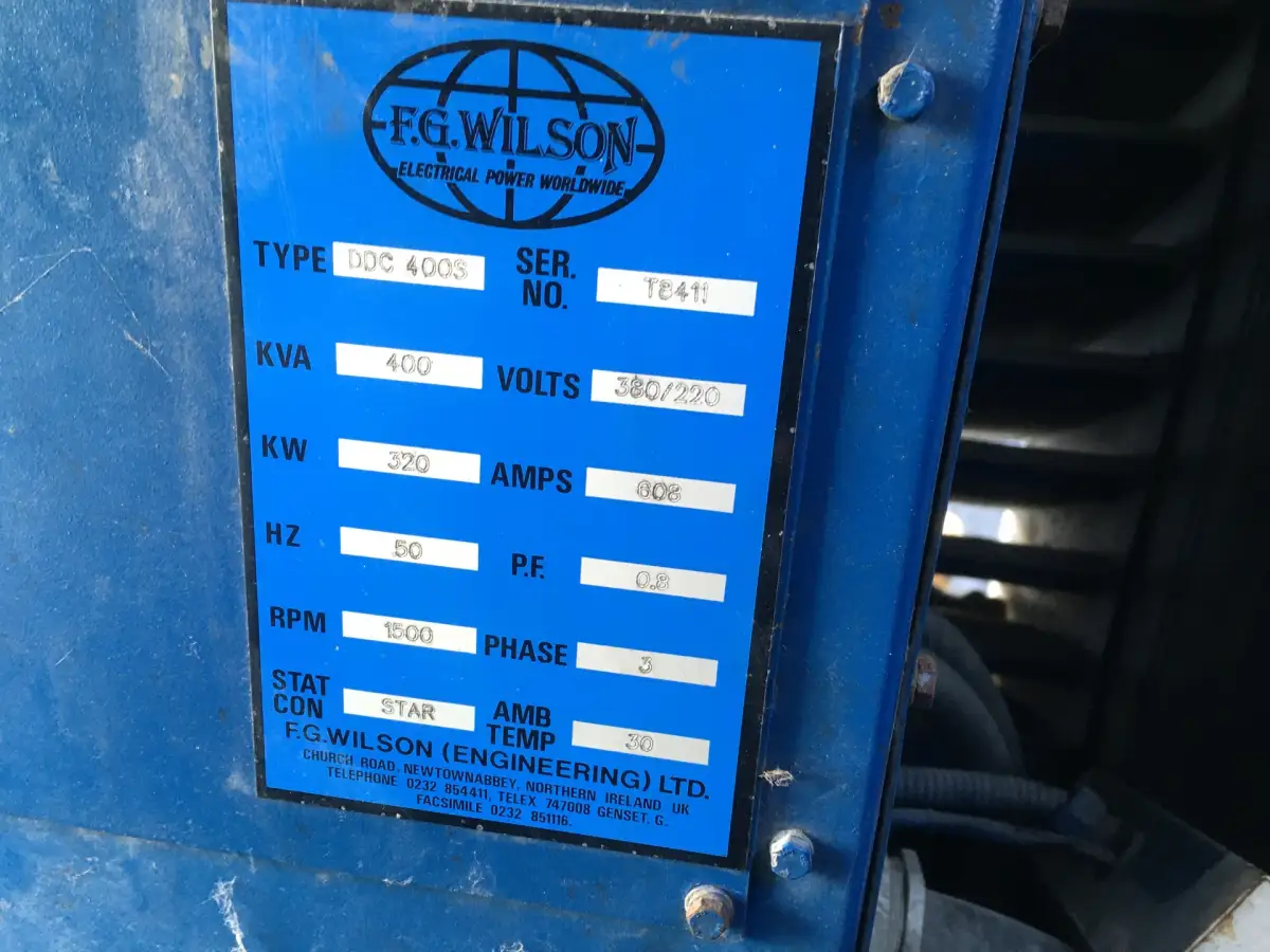 STAMFORD HC544C GENERATOR 450 KVA USED - Picture 6