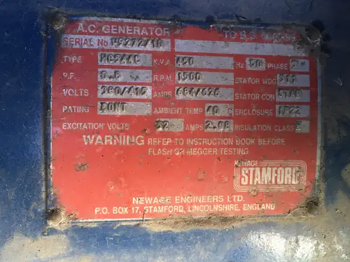 STAMFORD HC544C GENERATOR 450 KVA USED - Thumb image 10