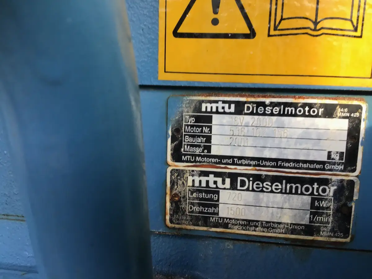 MTU 16V2000 GENERATOR 900KVA USED - Picture 6