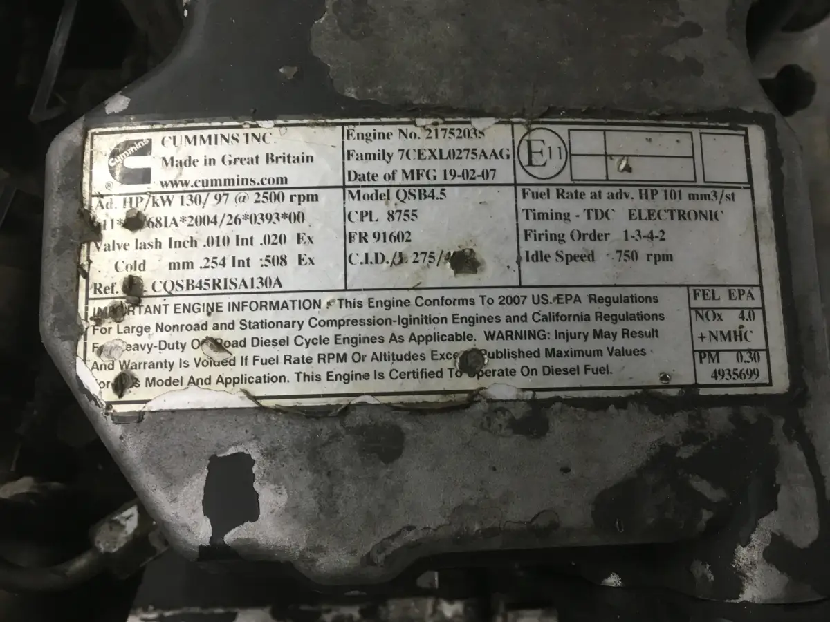 CUMMINS QSB4.5 COMMONRAIL USED - Picture 6