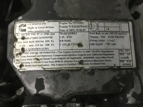 CUMMINS QSB4.5 COMMONRAIL USED - Thumb image 6