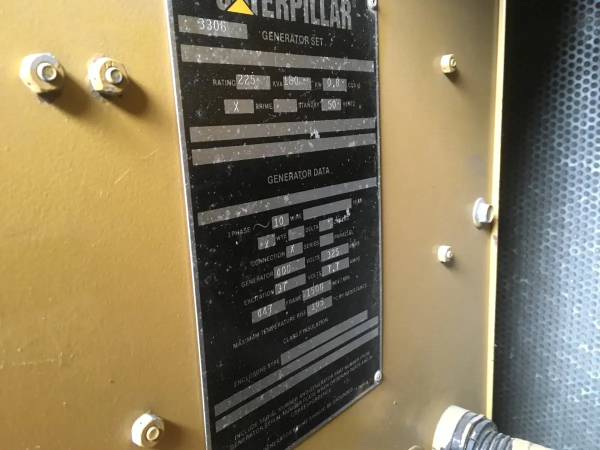 CATERPILLAR 3306B ГЕНЕРАТОР 225KVA БУ - Фото 12